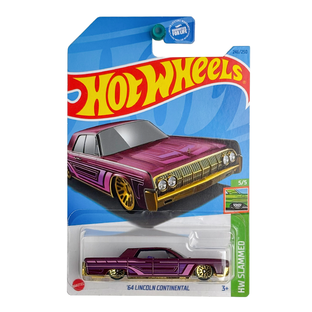 Hot Wheels: 1964 Lincoln Continental Lowrider - Purple & Gold (HW Slammed)