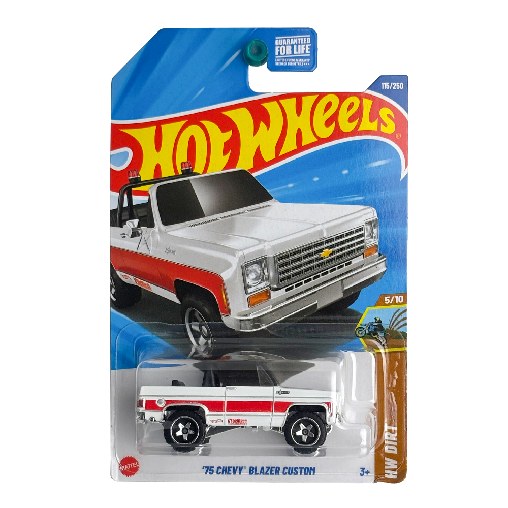 Hot Wheels: 1975 Chevrolet Blazer Custom - White & Red (HW Dirt)