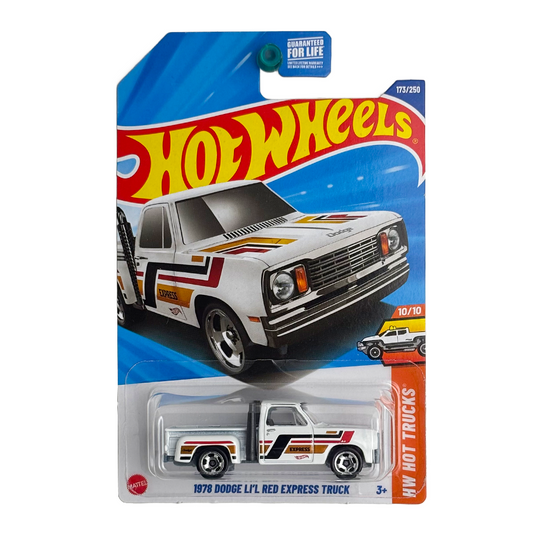 Hot Wheels 1978 Dodge Li'l Red Express Truck - White (HW Hot Trucks)