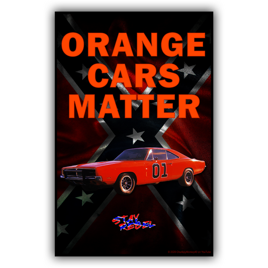 Orange Cars Matter - 11" x 17" Poster by Stay Rebel image 0