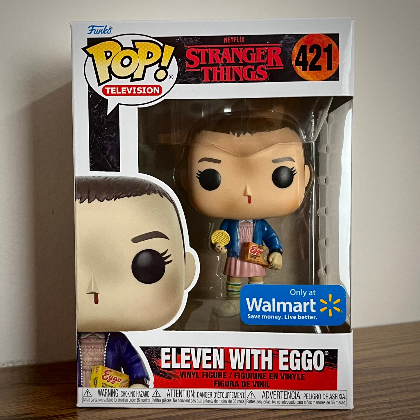 Funko Pop! Stranger Things - Eleven with Eggos #421 (Walmart Exclusive) image 1