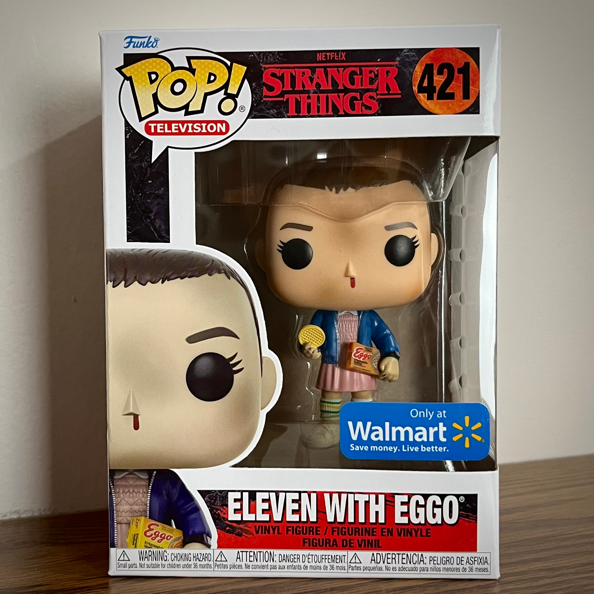 Funko Pop! Stranger Things - Eleven with Eggos #421 (Walmart Exclusive) image 1