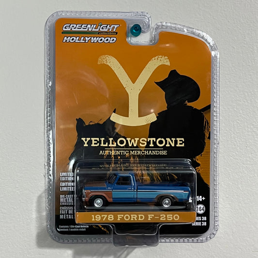Greenlight: Yellowstone - 1978 Ford F-250 Blue Pickup image 0